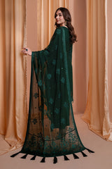 22MWFC1017-Emeraled Green, Pakistani Indian Eastern Dress, Party Wear, Formal Embroidery Dress