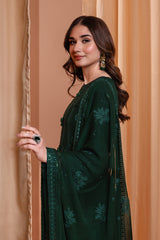 22MWFC1017-Emeraled Green, Pakistani Indian Eastern Dress, Party Wear, Formal Embroidery Dress